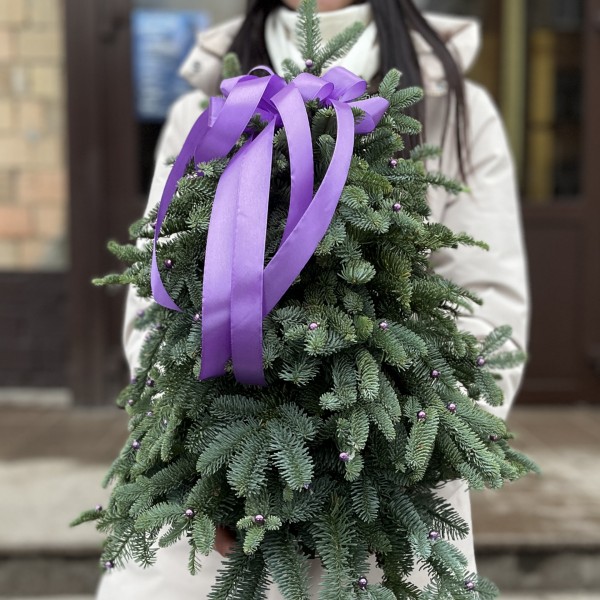 Новогодняя елочка Снегурочка в сиреневом