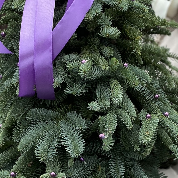 Новогодняя елочка Снегурочка в сиреневом