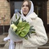 Зимний букет с зеленым Антуриумом