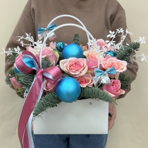 Букет дня в коробке Летняя Фантазия