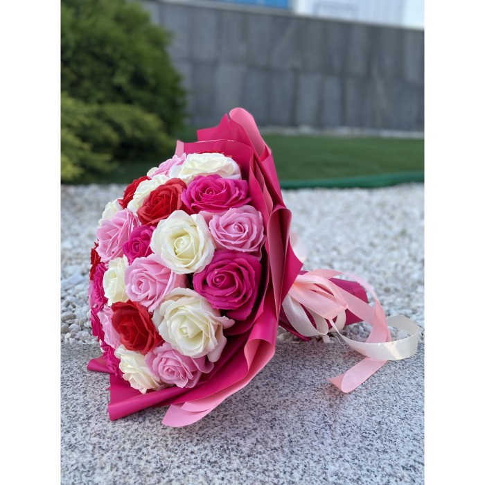 Букет из 35 мыльных роз