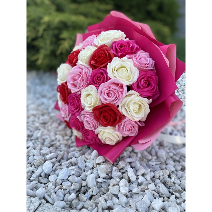 Букет из 35 мыльных роз