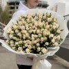 25 кустовых роз Роял Порцелина 70 см