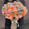Микс из пионовидных роз Фри Спирит и Джульетта