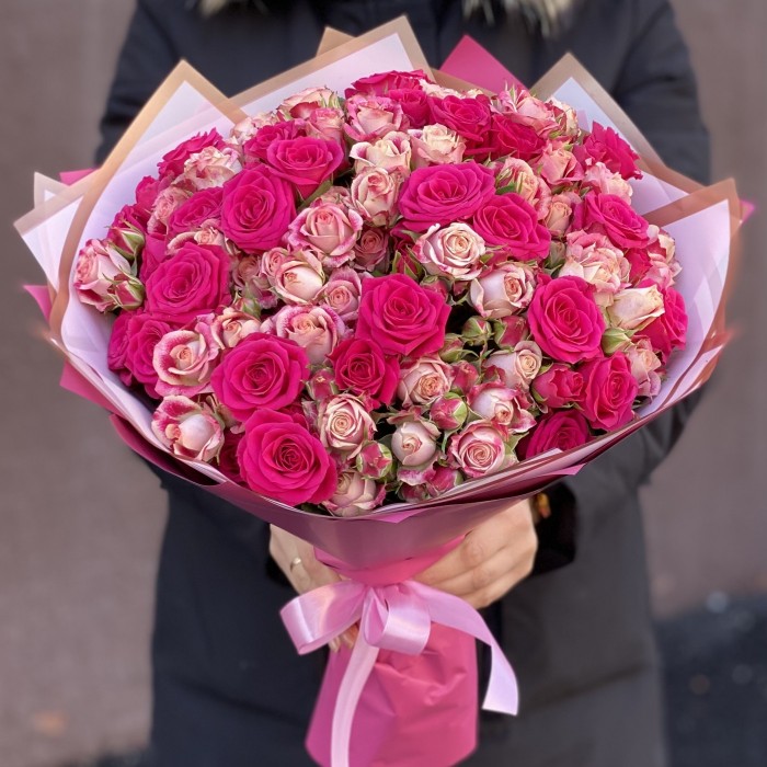 Дуэт кустовых роз Глория и Флиндерс Лейн