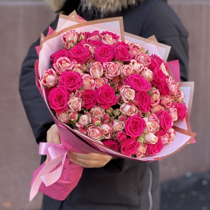 Дуэт кустовых роз Глория и Флиндерс Лейн