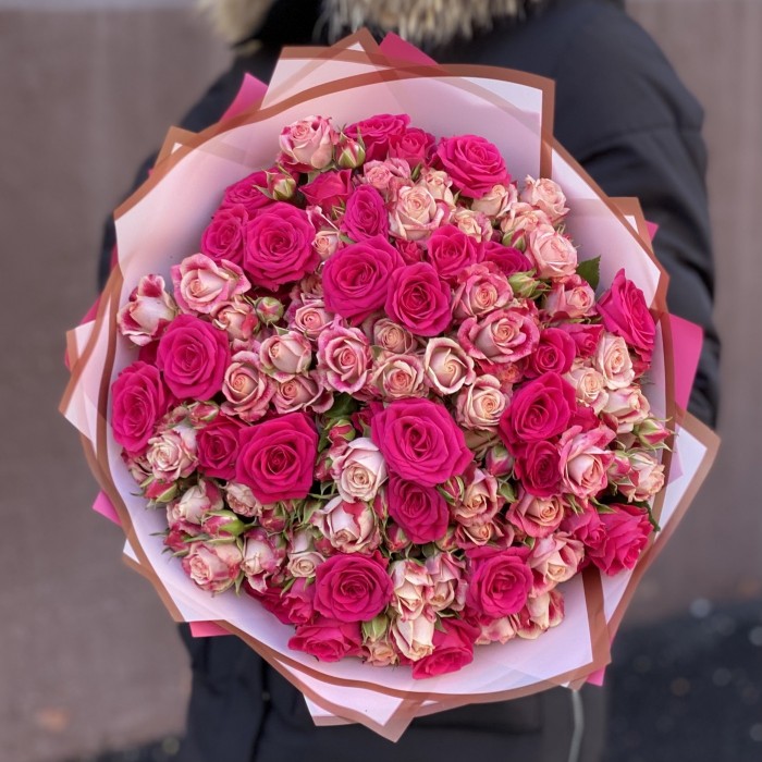 Дуэт кустовых роз Глория и Флиндерс Лейн