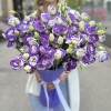25 бело-фиолетовых эустом