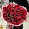 25 красных анемонов