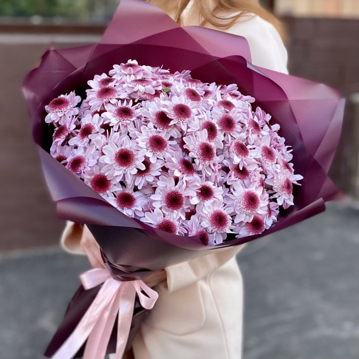 25 кустовых хризантем Стреза