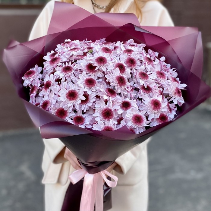 25 кустовых хризантем Стреза