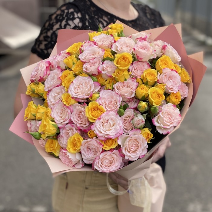 25 кустовых роз Нежные Мысли