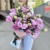25 махровых лавандовых эустом