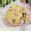 25 персиковых кустовых хризантем Балтика