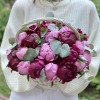 25 пионов Флеминг и Канзас в корзине