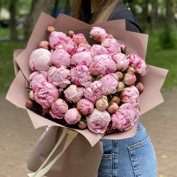 25 Пионов Сара Бернар кустовые