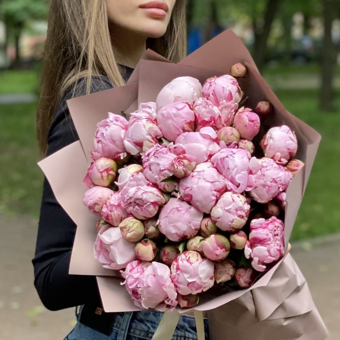 25 Пионов Сара Бернар кустовые