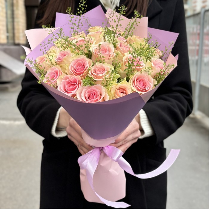 25 роз Топ-гир с гринбелом