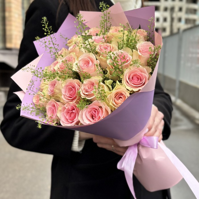 25 роз Топ-гир с гринбелом