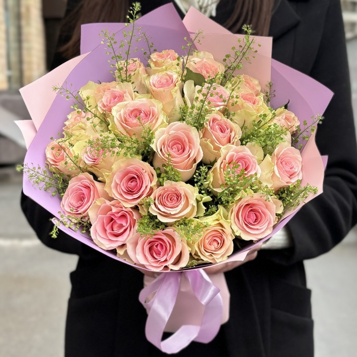 25 роз Топ-гир с гринбелом