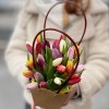 25 тюльпанов микс в сумочке