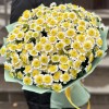Букет из 25 желтых Сантини Пуговка