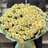 Букет из 25 желтых Сантини Пуговка