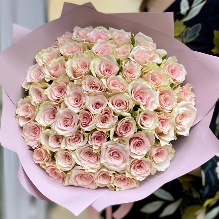 51 нежная роза Пинк Атена