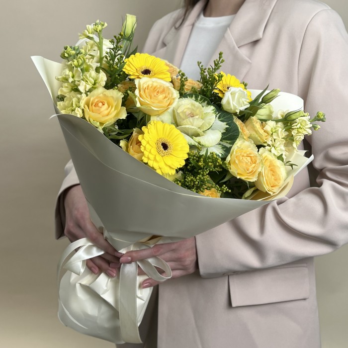 Букет дня с розами Летний день