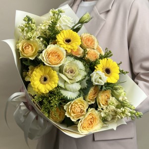 Букет дня с розами Летний день