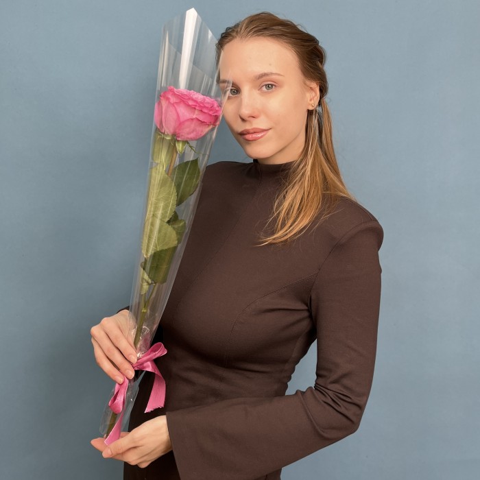 1 сиреневая роза Куинс Краун  60 см