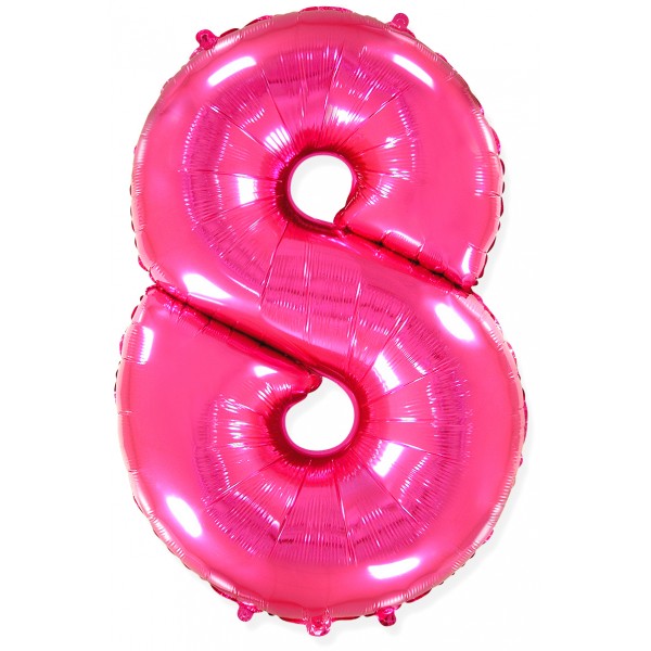 Фуше фольгированный шар цифра 8
