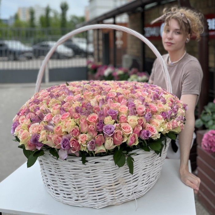 501 Роза розово-сиреневый микс