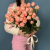 9 кустовых пионовидных роз Амэйзинг Мэджик 50 см