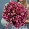25 кустовых пионовидных роз Пурпл Куин 40 см