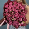 35 кустовых пионовидных роз Пурпл Куин 40 см