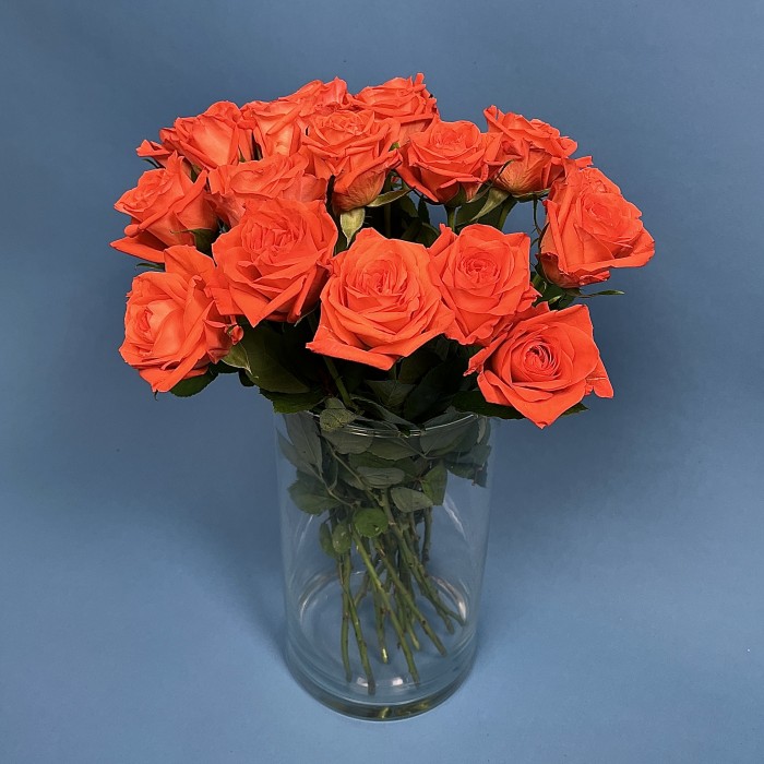 Роза 40 см оранжевая Копакабана