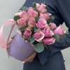 15 розовых роз Роял Атена в коробке