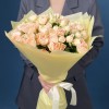 15 кустовых пионовидных роз Минеола 40 см