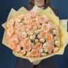 25 кустовых пионовидных роз Минеола 40 см