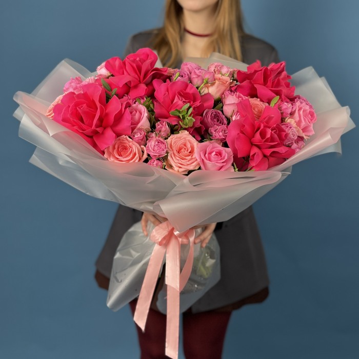 Авторский букет из роз Аромат любви