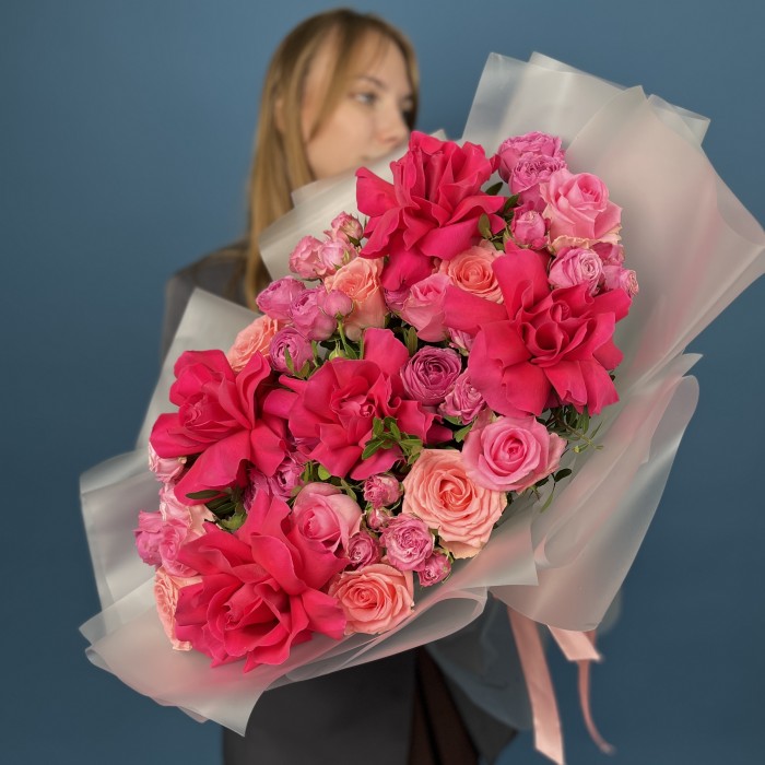 Авторский букет из роз Аромат любви