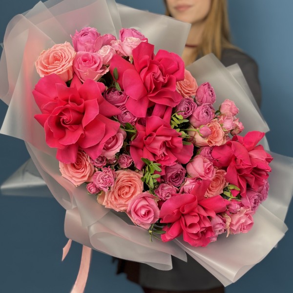 Авторский букет из роз Аромат любви