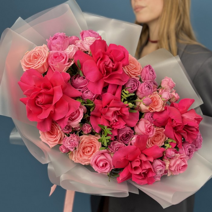 Авторский букет из роз Аромат любви