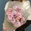 5 сиреневых кустовых роз Лейла 40 см