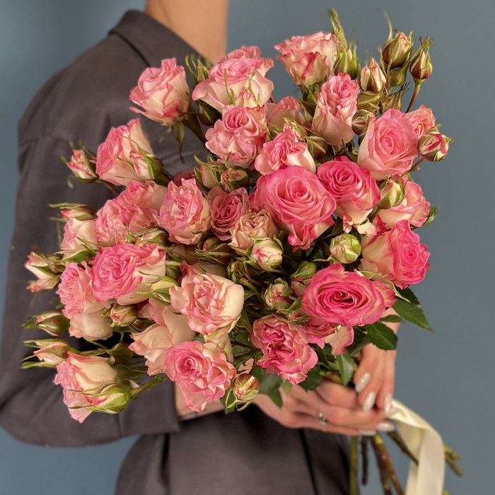 Роза кустовая пионовидная Кэнди Блоссом 60 см