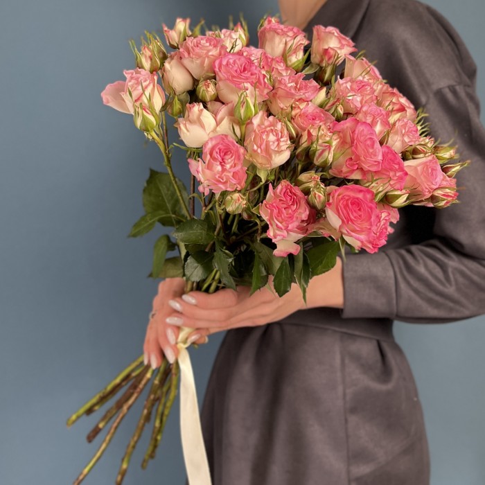 Роза кустовая пионовидная Кэнди Блоссом 60 см