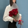 11 красных роз Мадам ред 50 см