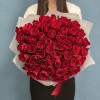 51 красная роза Мадам Ред 50 см