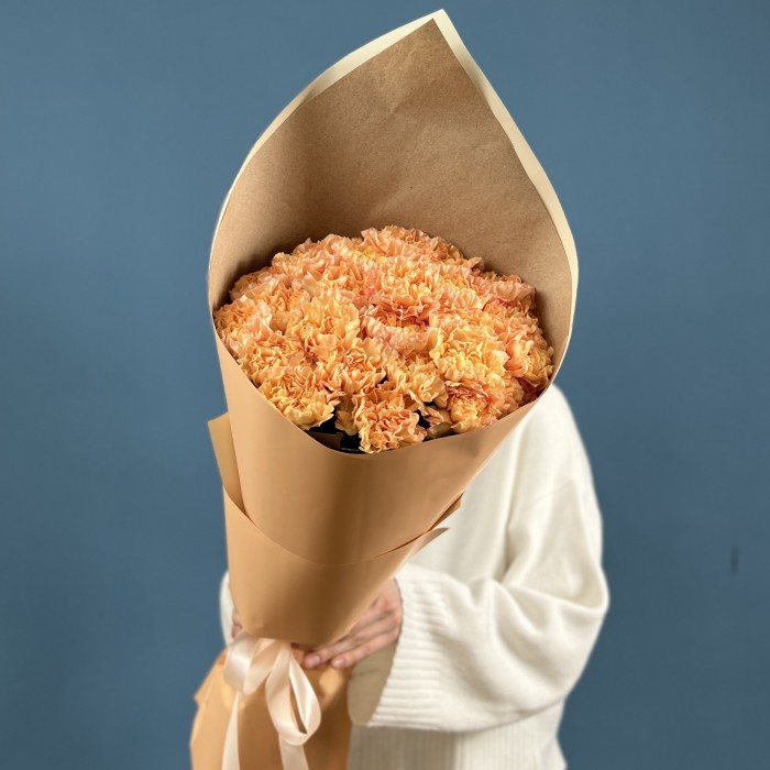 25 оранжевых гвоздик